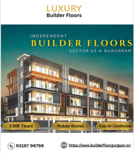 3bhk Builder floors in Gurgaon